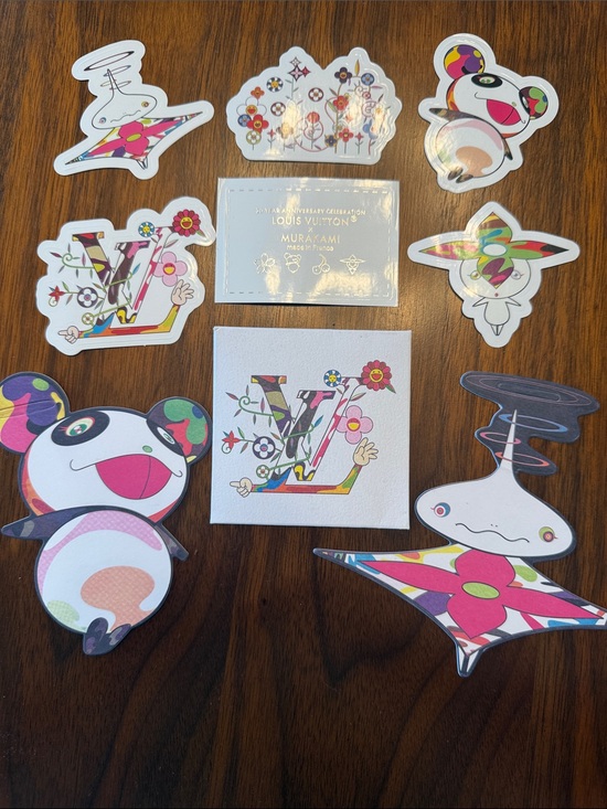 LV x TM Other - Louis Vuitton x Murakami 20 Year Anniversary Celebration Stickers and Ornaments